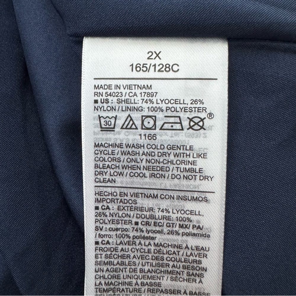 Old Navy Womens Dress Size 2X Blue Tiered Boho V Neck Long Sleeves Flowy NWT - Picture 10 of 15